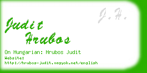 judit hrubos business card